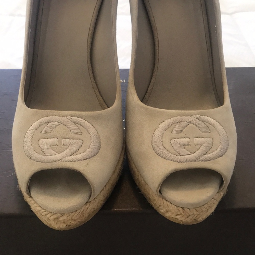 Light beige espadrilles